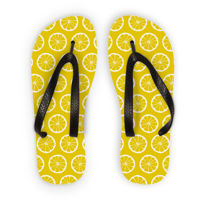 Lemons Flip Flops