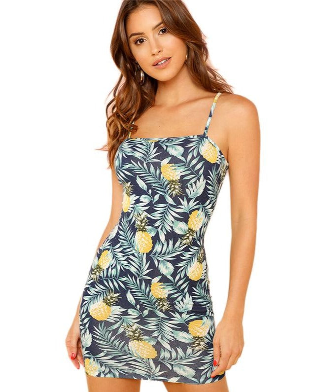 Pineapple Navy Mini Dress