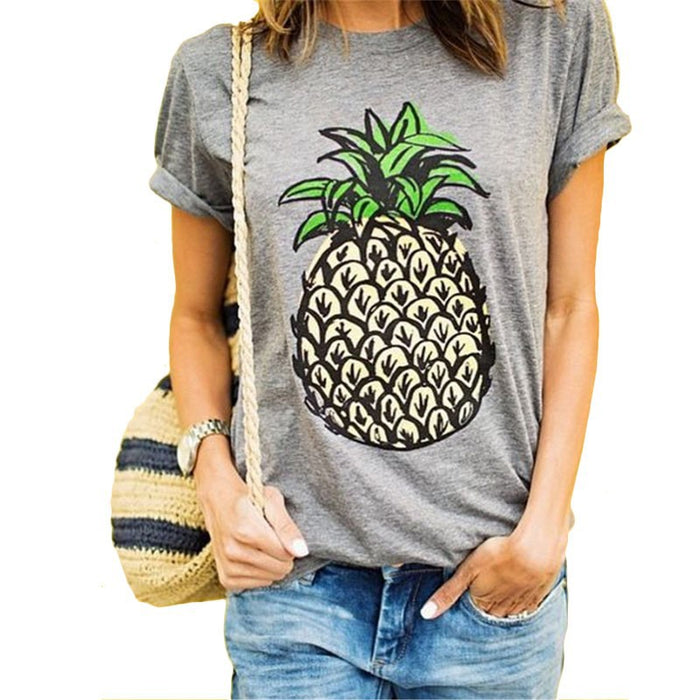 Gray Pineapple T-Shirt