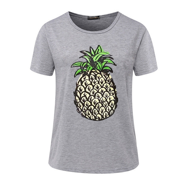 Gray Pineapple T-Shirt