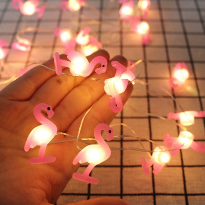 Light Up Flamingos on a String
