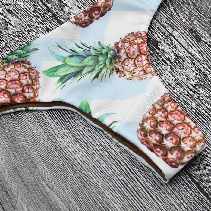Cheeky Pineapples w/ Braided Straps Bathing Suit